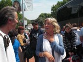 arribada de l'autocar a Sant Cugat